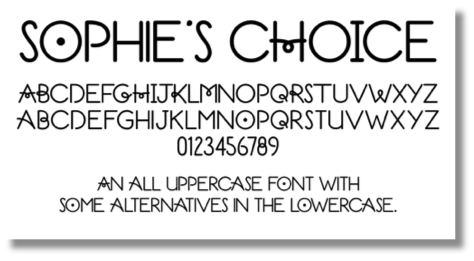 Font poster for MyFonts.com