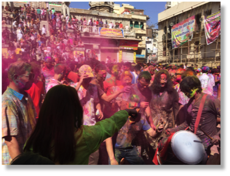 Holi, in Udiphur, Rajasthan, India
